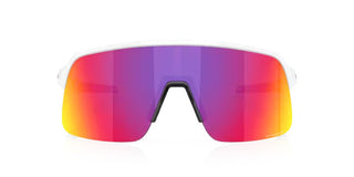 Occhiali da ciclismo Oakley Sutro Lite Matte White Prizm Road vista frontale | BBike