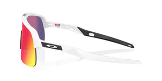 Occhiali da ciclismo Oakley Sutro Lite Matte White Prizm Road vista laterale | BBike