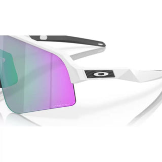 Oakley Sutro Lite Sweep Matte White Lente Prizm Road Jade Verde/Bianco - Occhiali da ciclismo - Oakley | BBIke