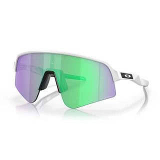 Oakley Sutro Lite Sweep Matte White Lente Prizm Road Jade Verde/Bianco - Occhiali da ciclismo - Oakley | BBIke