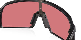 Occhiali da ciclismo Oakley Sutro Matte Black Prizm Trail Torch vista supporto | BBike