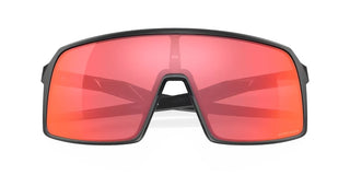 Occhiali da ciclismo Oakley Sutro Matte Black Prizm Trail Torch vista chiuso | BBike
