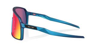 Occhiali da ciclismo Oakley Sutro Matte Cyan Prizm Road vista laterale | BBike
