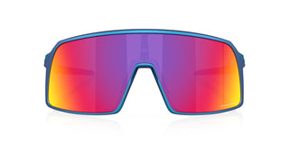 Occhiali da ciclismo Oakley Sutro Matte Cyan Prizm Road vista lenti | BBike