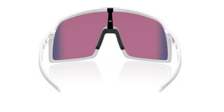 Occhiali da ciclismo Oakley Sutro Matte White Prizm Road vista retro | BBike