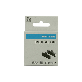 Confezione originale Shimano BP-D03S-RX pastiglie freno a disco in resina compatibili e-bike e MTB.