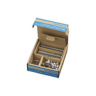 Scatola multipla Shimano con molle e coppiglie di ricambio originali per pastiglie freno a disco G05A-RX.