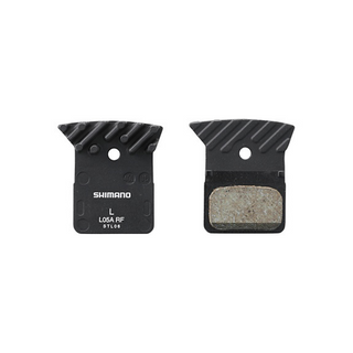Coppia pastiglie Shimano L05A-RF resina Ice Technologies per impianti freno bici strada e gravel.