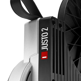 Dettaglio scritta Justo 2 sul corpo del rullo Elite