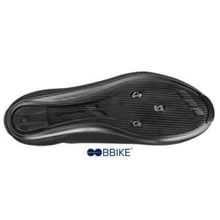 Suola in carbonio delle scarpe da ciclismo Gaerne Sprint nere, compatibile con attacchi da strada 3 fori