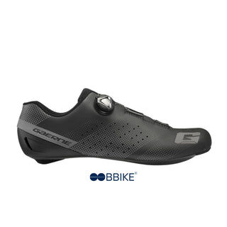 Scarpa ciclismo su strada Gaerne Tornado Nero vista laterale destra con chiusura BOA, design aerodinamico e dettagli riflettenti – scarpa performante made in Italy per ciclisti esigenti