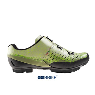 Profilo interno delle scarpe da ciclismo MTB Gaerne Lampo verde, con tomaia resistente e tallone sagomato per comfort e supporto ottimale.
