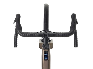 E-bike gravel Trek Checkpoint+ SL 5 EU color bronzo vista dall’alto dettaglio manubrio e comandi | BBIKE