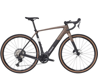 E-bike gravel Trek Checkpoint+ SL 5 EU color bronzo vista laterale completa | BBIKE