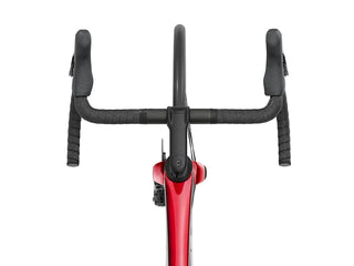 Bicicletta da corsa Trek Madone SL 5 GEN 8 rossa dettaglio manubrio integrato | BBIKE