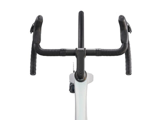 Bicicletta da corsa Trek Madone SL 6 GEN 8 bianco vista dettaglio manubrio | BBIKE