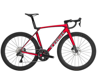 Bicicletta da corsa Trek Madone SL 7 GEN 8 rosso vista laterale | BBIKE