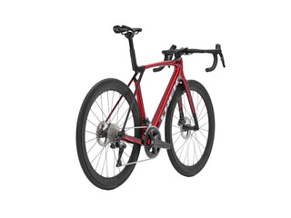 Bicicletta da corsa Trek Madone SL 7 GEN 8 rosso vista tre quarti posteriore | BBIKE