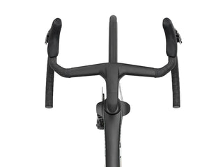 Bicicletta da corsa Trek Madone SLR 7 GEN 8 nero dettaglio manubrio vista frontale | BBIKE