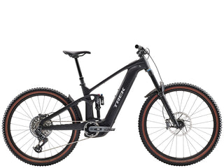 E-bike mountain bike Trek Rail+ 9.8 GX AXS GEN 5 nera vista laterale | BBIKE